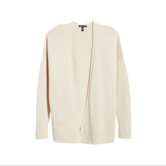 NEW EILEEN FISHER BEIGE OPEN FRONT CARDIGAN - Picture 10 of 10